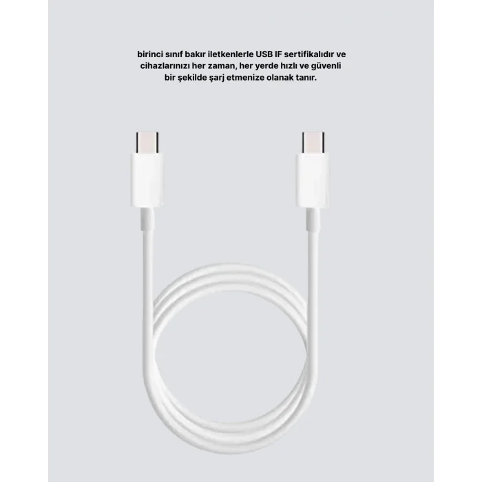 Dayanıklı Dış Kaplamalı 30W 5.0A Type-C Hızlı Şarj ve Data Kablosu