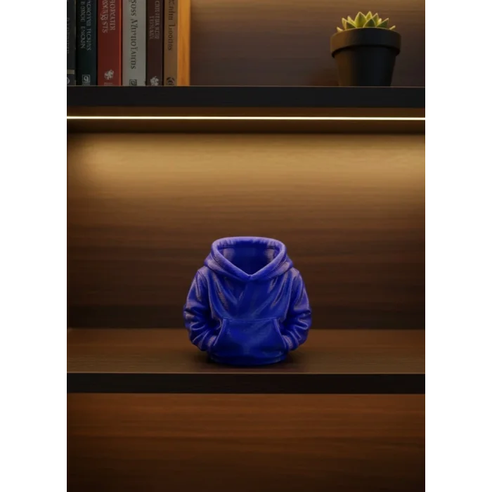 Dekoratif Lacivert Hoodie Kalemlik 10x10 cm