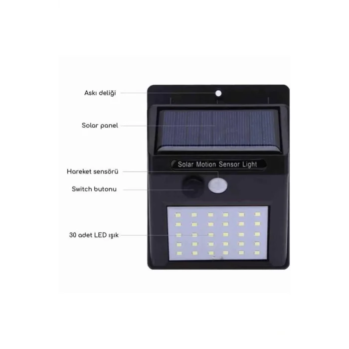 Dekoratif Lamba Güneş Enerjili Aydınlatma Dış Mekan Lambası