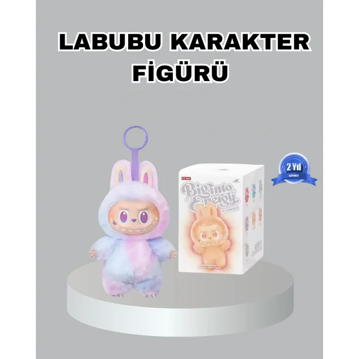Dekoratif Yumuşak Labubu Peluş Figür – Koleksiyonluk ve Çocuklara Uygun Hediye 20 cm