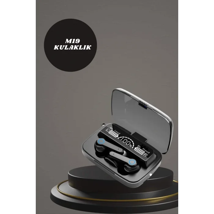 Dijital Göstergeli Powerbank Kulaklık ve 7 Kordonlu Yeni Nesil Akıllı Saat Amoled Ekran