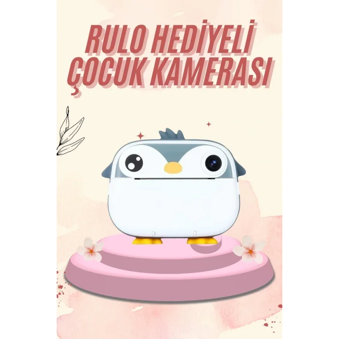 Dijital HD Video Kamera Çocuk Fotoğraf Makinesi  Anlık Termal Rulo