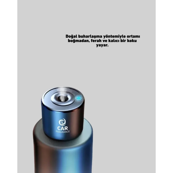 Doğal Difüzyonlu Şarjlı Oto Kokusu Cam Gövdeli