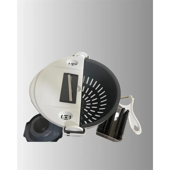 Döner Mekanizmalı Rende Bıçaklı Sebze Dilimleyici Seti