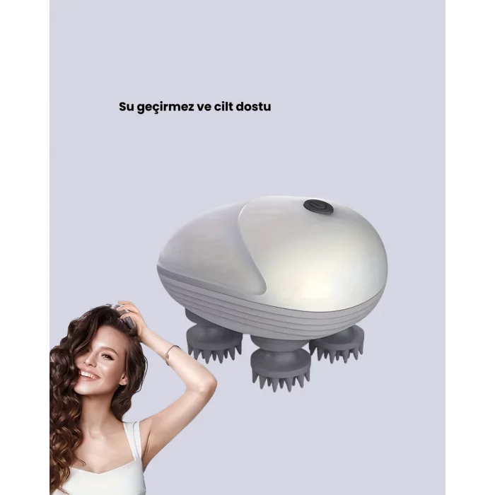 Elektrikli Kafa Derisi Masaj Aleti Islak ve Kuru Kullanım