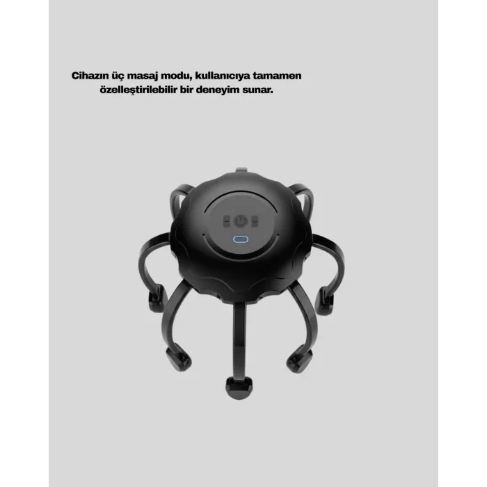 Elektrikli Kafa Masaj Aleti Çok Noktalı 360 Derece Kapsama