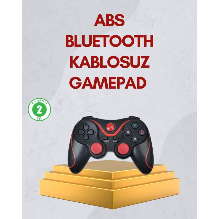 Ergonomik Tasarımlı Kablosuz Bluetooth Gamepad Titreşimli