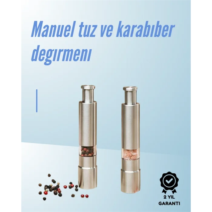 Ergonomik Tasarımlı, Nem Geçirmez Kapaklı Baharat Öğütücü