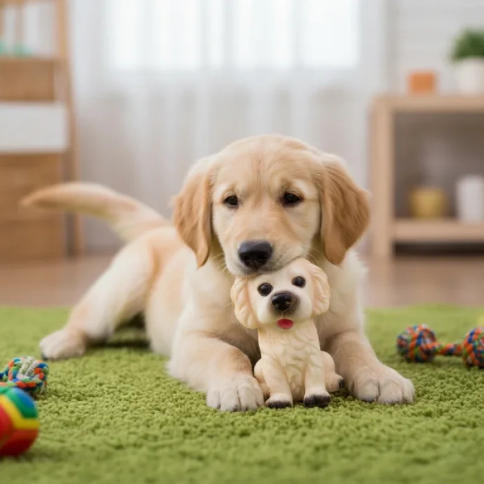 Evcil Hayvan Sesli Köpek Şeklinde Plastik Oyuncak