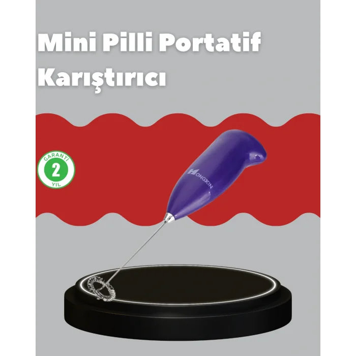 Frappe ve Cappuccino Maker – Taşınabilir Pilli Köpürtücü Mikser