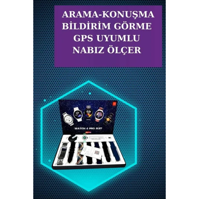 Gamer Kulaklık ve Çok Kordonlu Akıllı Saat Gürültü Önleyici GPS Desteği