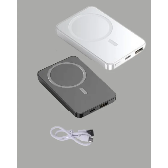 Gerçek Zamanlı Güç Göstergeli Manyetik USB-C Taşınabilir Powerbank