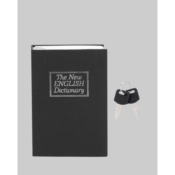 Gizli Kitap Kasa – Metal Gövdeli, Anahtarlı