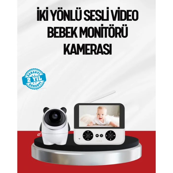 Görüntülü Bebek Monitörü 4.3 İnç Ekran ve Sesli İletişim