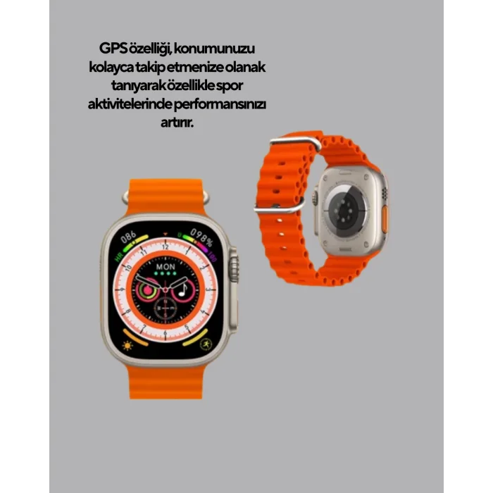 GPS’li Akıllı Saat – Nabız, Uyku ve Adım Takibi, Suya Dayanıklı