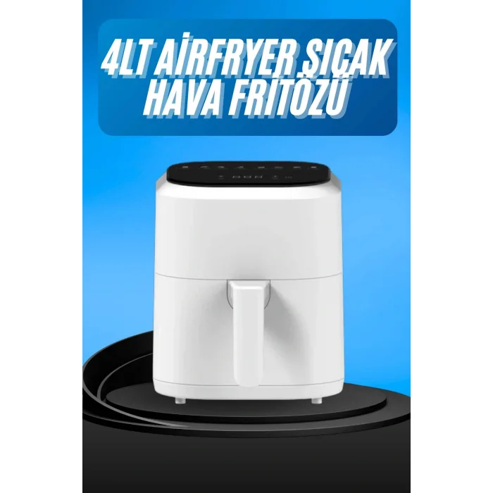 Hava Fritözü 4L Airfryer Pratik Uzun Ömürlü Yağsız Pişirme Taşınabilir