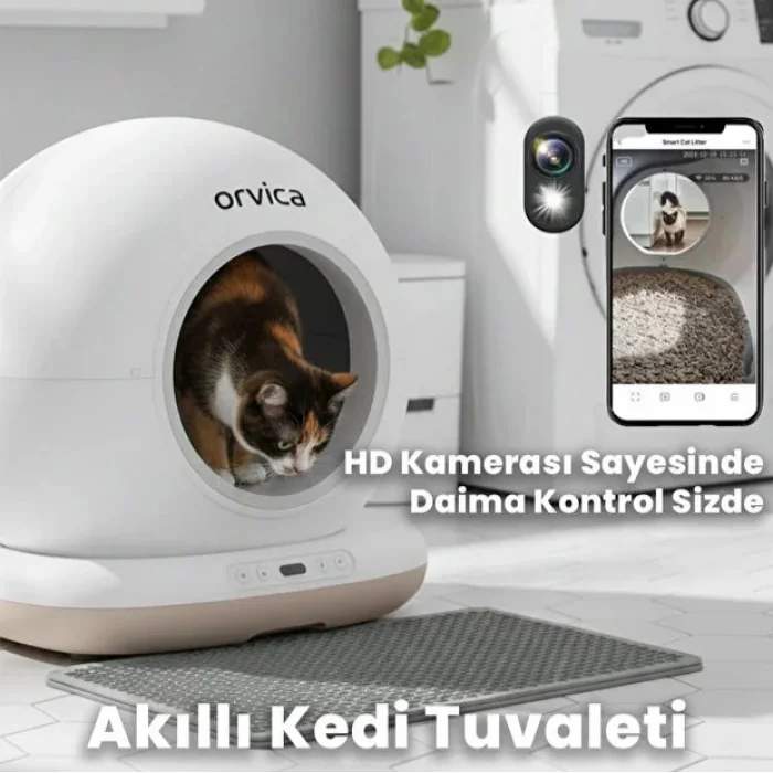 HD Kameralı Akıllı Kedi Tuvaleti