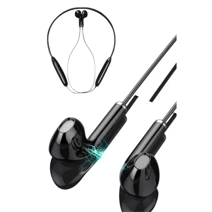 Kablolu Kulak İçi Bluetooth Kulaklık 60 Saat ANC Özellikli Boyun Bantlı