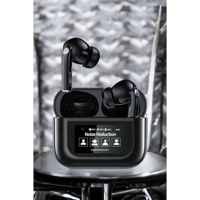 Kablosuz Bluetooth Kulaklık Ekranlı Uzun Şarj Süreli ANC Destekli