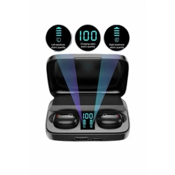 Kablosuz Dijital Göstergeli Çağrı Cevaplayabilen TWS 5.0 Bluetooth Kulaklık