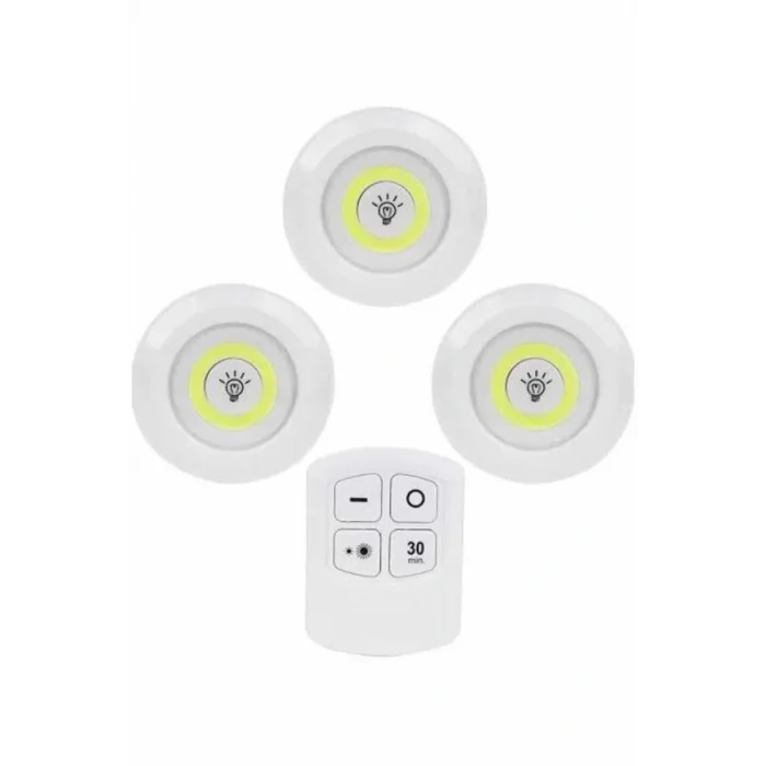 Kablosuz Pilli Işıldak  Masa Lambası Mutfak Tezgah Altı Banyo Dolabı Dolap İçi