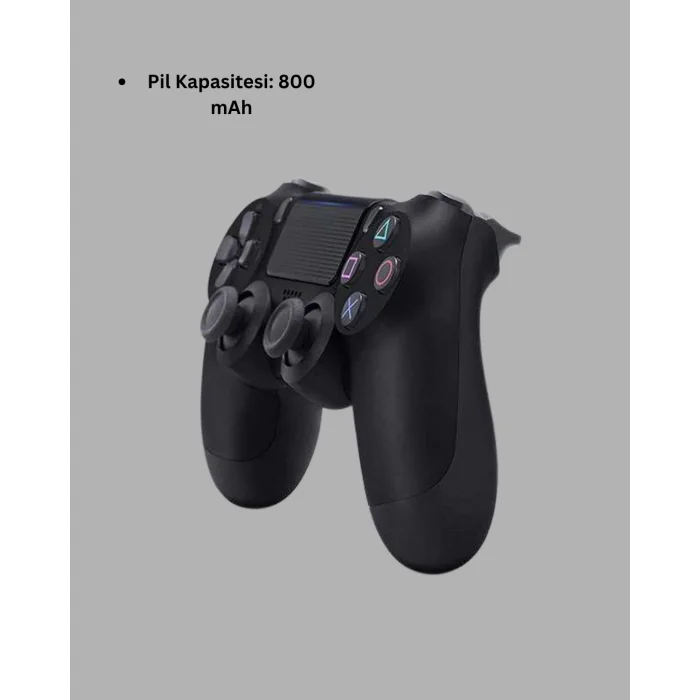 Kablosuz PS4 Oyun Kolu – Çift Titreşimli Motor, Uzun Pil Ömrü ve Hassas Kontrol