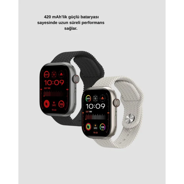 Kablosuz Şarjlı Akıllı Saat Bluetooth Arama Bildirim Destekli Uzun Pil Ömürlü