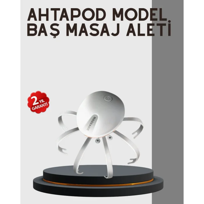 Kafa Derisi Masaj Aleti USB-C Şarjlı Rahatlatıcı ve Canlandırıcı Masaj