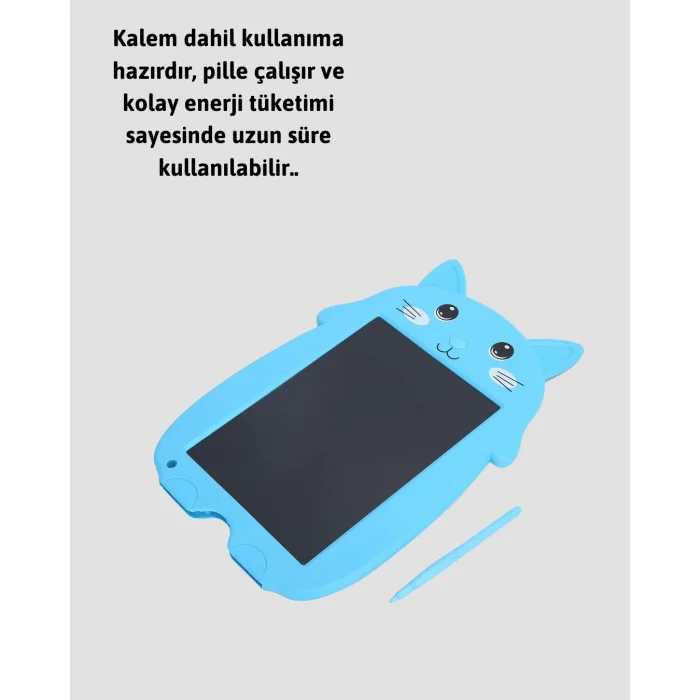 Kağıt Benzeri LCD Yazı Tableti | Tek Tuşla Silme ve Uzun Pil Ömrü