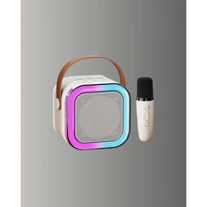 Karaoke Mikrofon Hoparlör Seti Bluetooth Kablosuz Taşınabilir