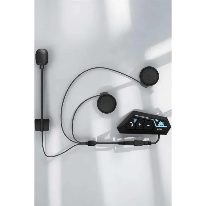 Kask Kulaklığı Motosiklet Intercom Interkom Dinleme Konuşma Özellikli Su Geçirmez