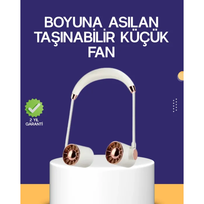 Katlanabilir Asılabilir Mini Fan USB Şarjlı 3 Kademeli Sessiz