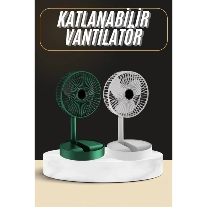 Katlanabilir Usb Şarjlı Masaüstü Soğutucu Mini Fan Telefon Tutucu