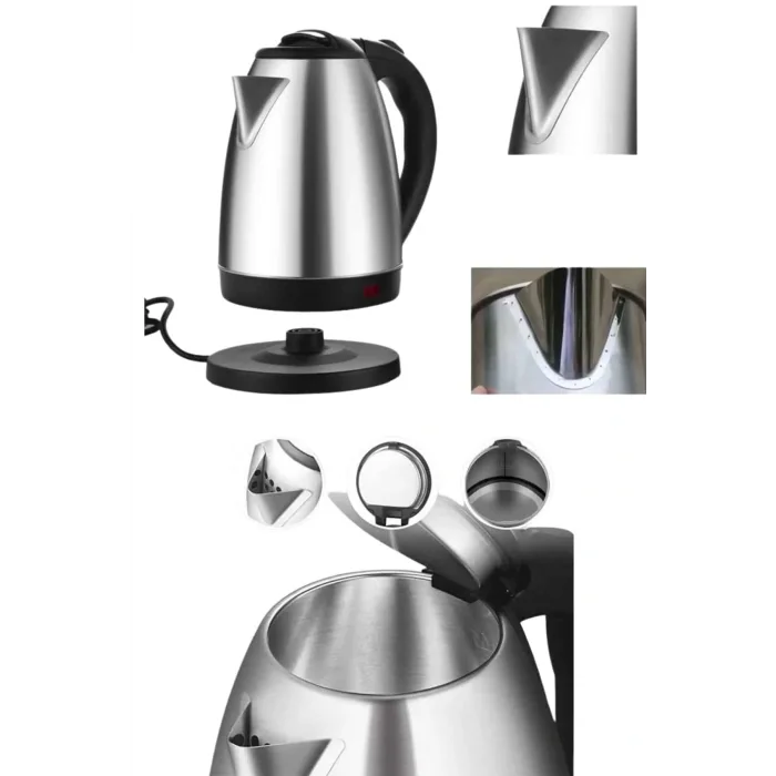 Kettle C F Tipi 220-240V Paslanmaz Çelik Elektrik Kablolu Otomatik Kapanma