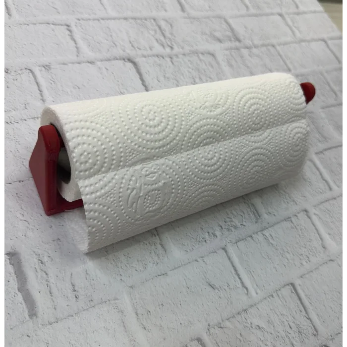 Kırmızı Peçete Tutucu Dayanıklı Duvar Tipi Kağıt Havlu Askısı