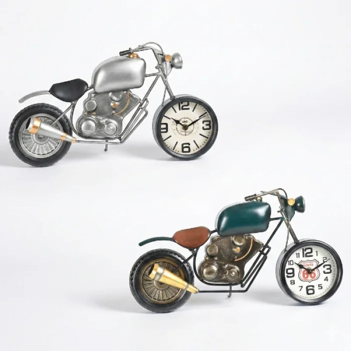 Klasik Motor Tasarımlı Masaüstü Saat