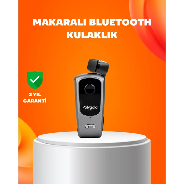 Klipsli Tasarımlı Bluetooth Kulaklık Uzun Pil Ömrü