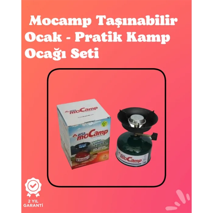 Kolay Ayarlanabilir Alevli ve Güvenli Metal Kamp Ocağı