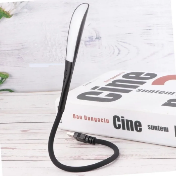 Kompakt USB Siyah 14 Ledli 3 Kademeli Dokunmatik Okuma Lambası