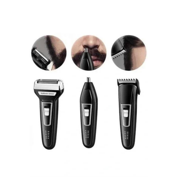 Kulak Burun Kıl Kesme Ense Yanak Tıraş Seti 3 Başlıklı Profesyonel