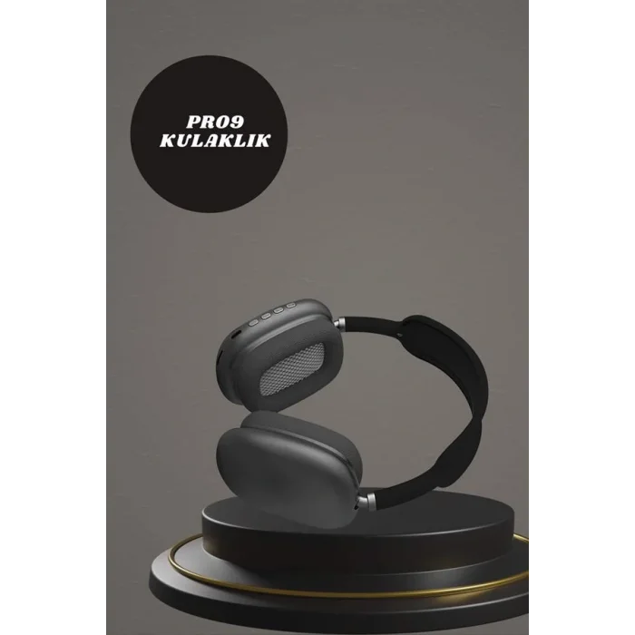 Kulak Üstü Kulaklık Pro9 ve Yeni Nesil Akıllı Saat Android ve İOS Uyumlu ANC Özelliği