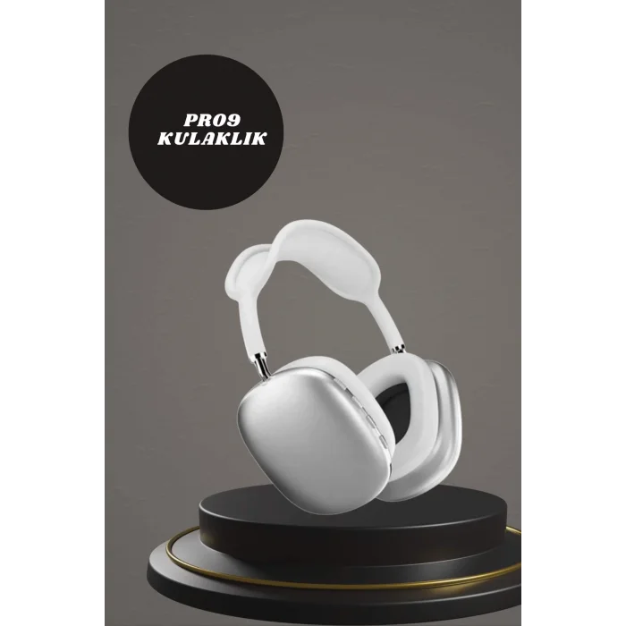 Kulak Üstü P9 Kablosuz Bluetooth Kulaklık ve 7 Kordonlu Akıllı Saat