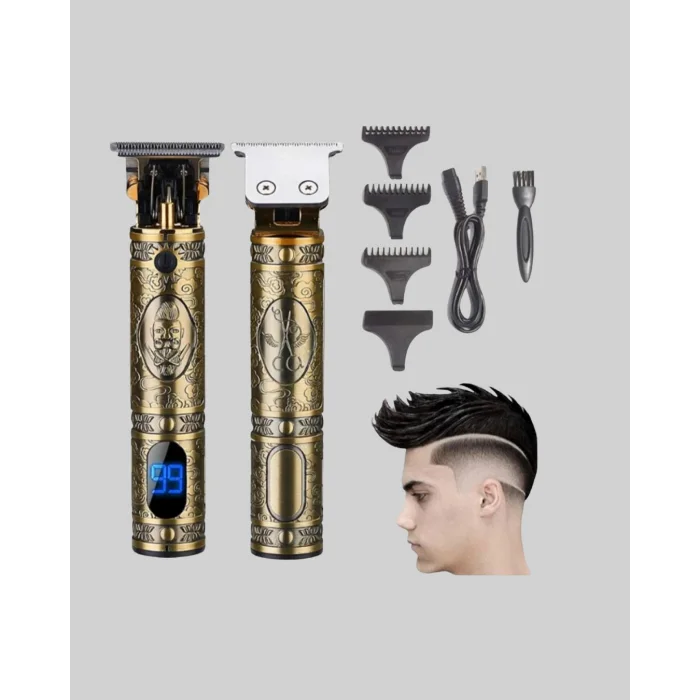 LCD Ekranlı Şarjlı Tıraş Makinesi Erkek Saç Sakal Kesme