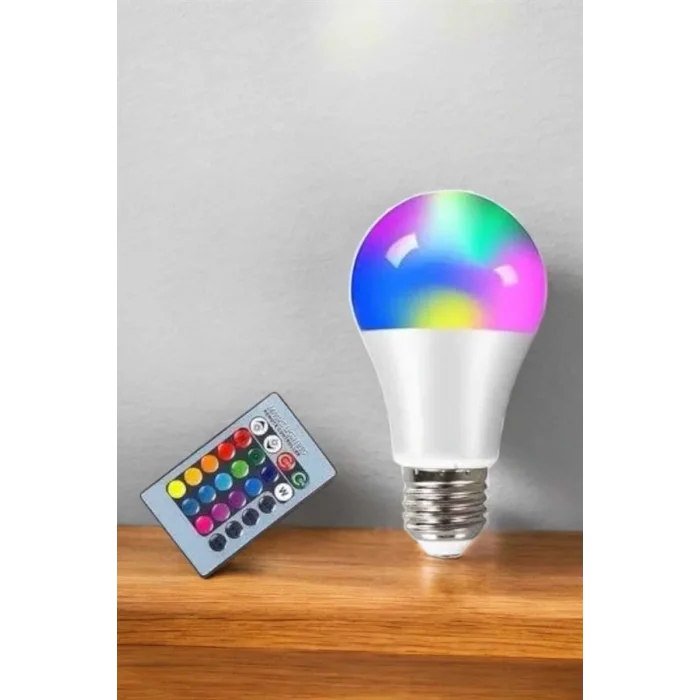 Led Ampul Enerji Dostu RGB Işıklı 100W Led Işık