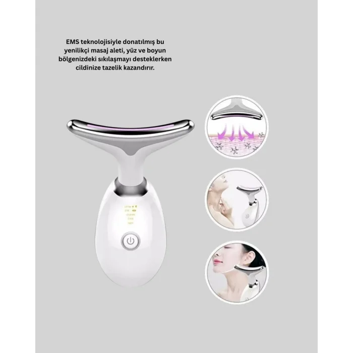 LED Işık Destekli Kırışıklık Karşıtı Yüz Bakım Aleti
