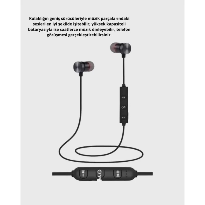 M6 Akıllı Bileklik ve Bluetooth Spor Kulaklık 2’li Set