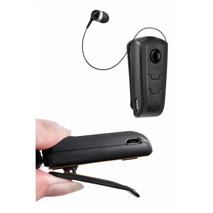 Makaralı Bluetooth Kulakiçi Yaka Kulaklığı Kablosuz Kulaklık