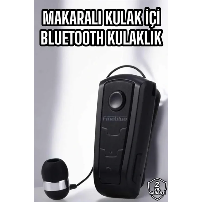 Makaralı Bluetooth Kulaklık Çağrı Cevaplama Kablolu Uzun Pil Ömrü