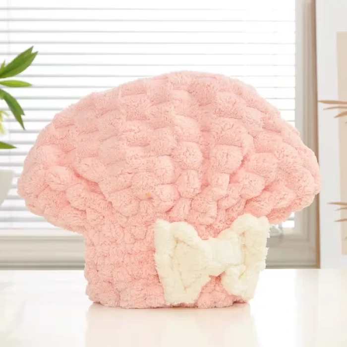 Mikrofiber Örgü Saç Kurutma Bone Havlu