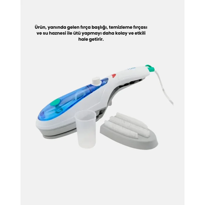 Mini Buharlı Seyahat Ütüsü – Hızlı Isınan, Koku Giderici, Her Kumaşa Uygun Taşınabilir Ütü